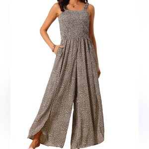 Jessica Simpson Black and White Patterned Jumpsuit